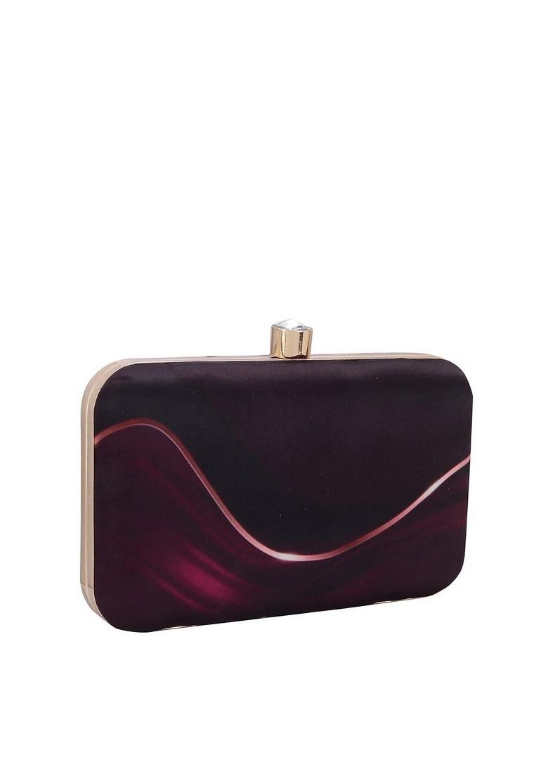 Water Resistant Printed Box Clutch