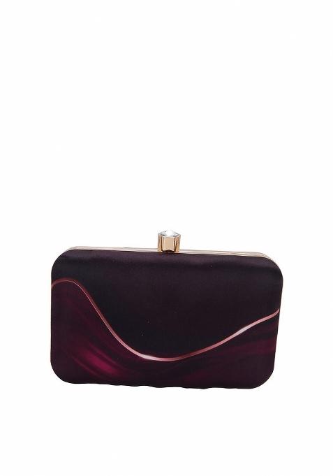 Water Resistant Printed Box Clutch