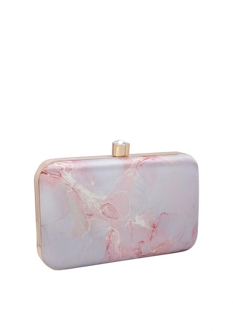 Water Resistant Printed Box Clutch