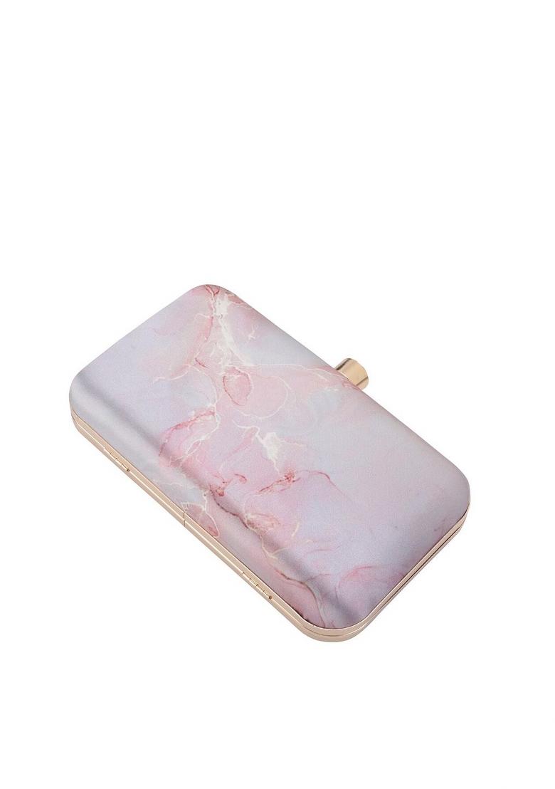 Water Resistant Printed Box Clutch