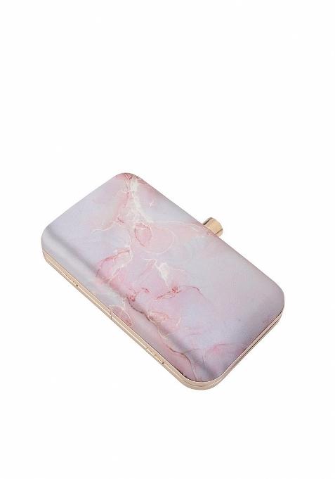 Water Resistant Printed Box Clutch