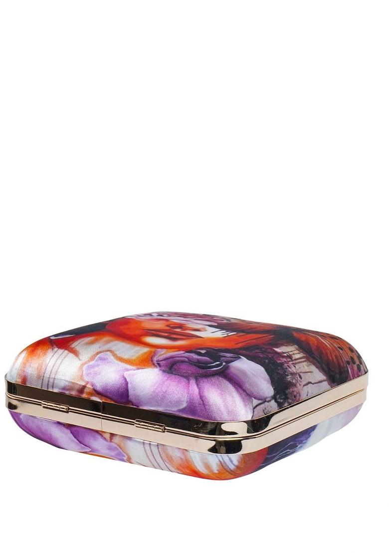 Embellished Structured Clutch Bag