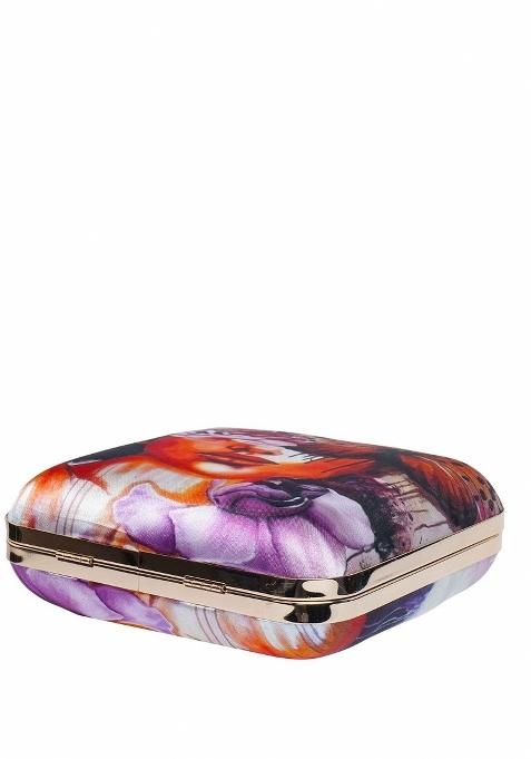 Embellished Structured Clutch Bag