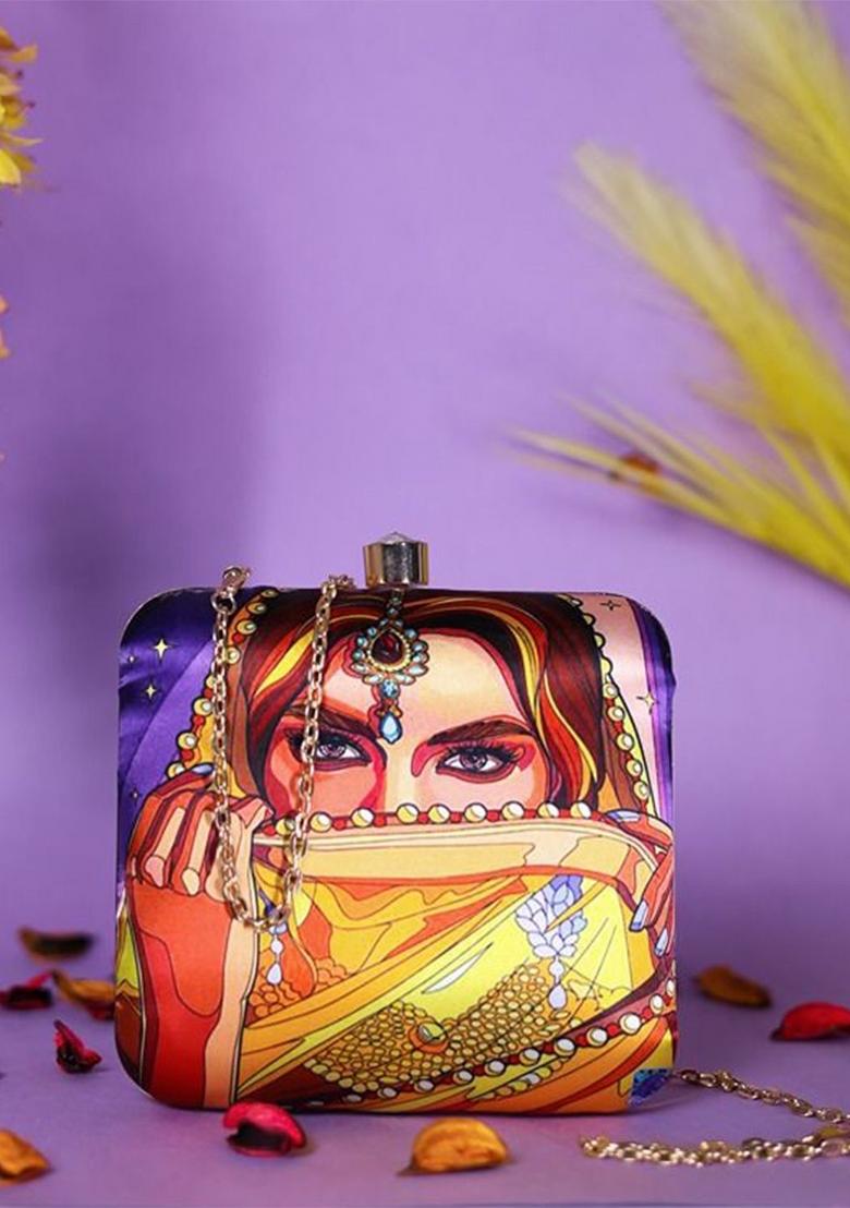 Printed Box Clutch