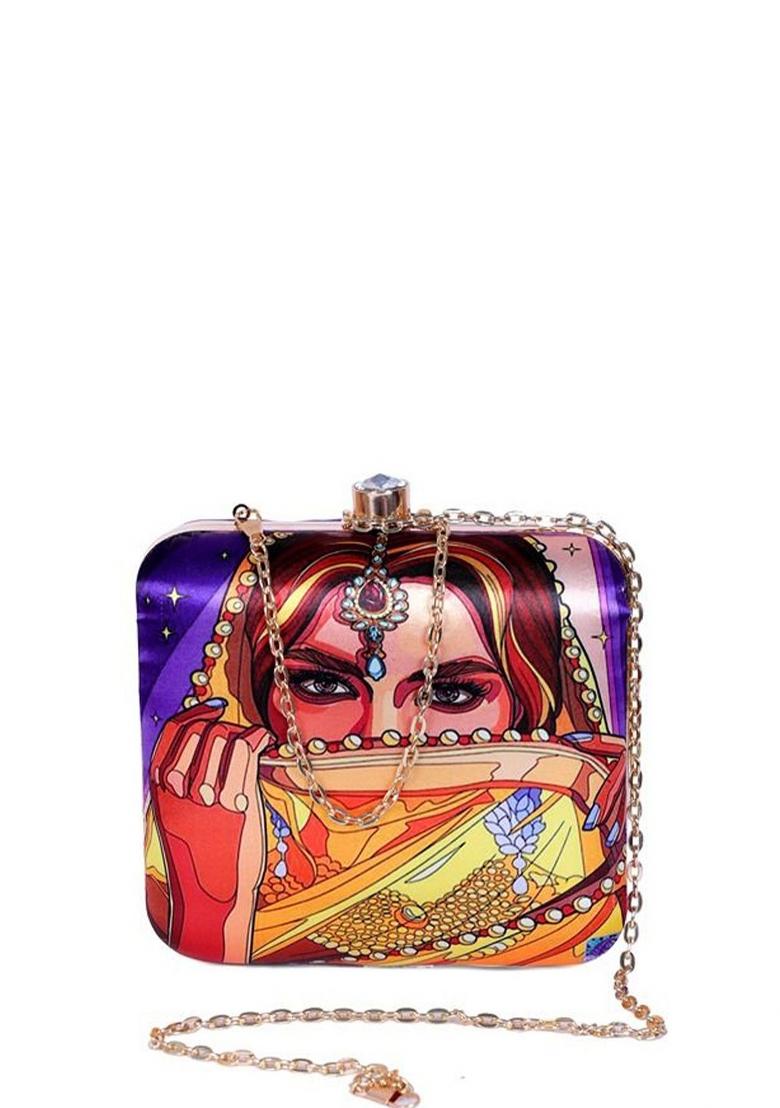 Printed Box Clutch