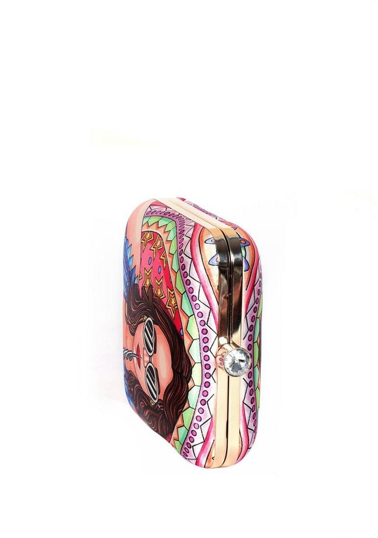 Printed Box Clutch