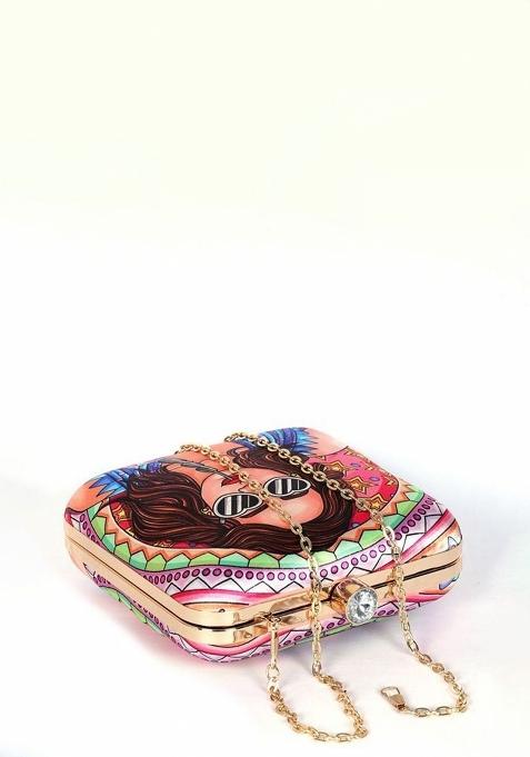 Printed Box Clutch