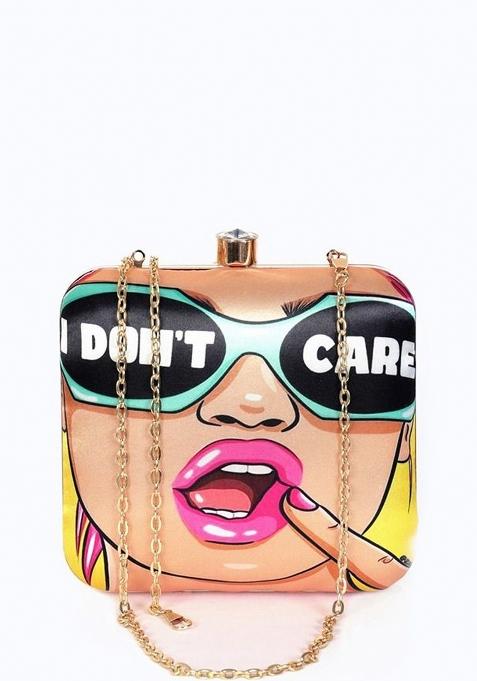 Printed Box Clutch