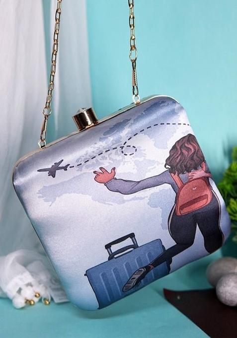 Printed Box Clutch