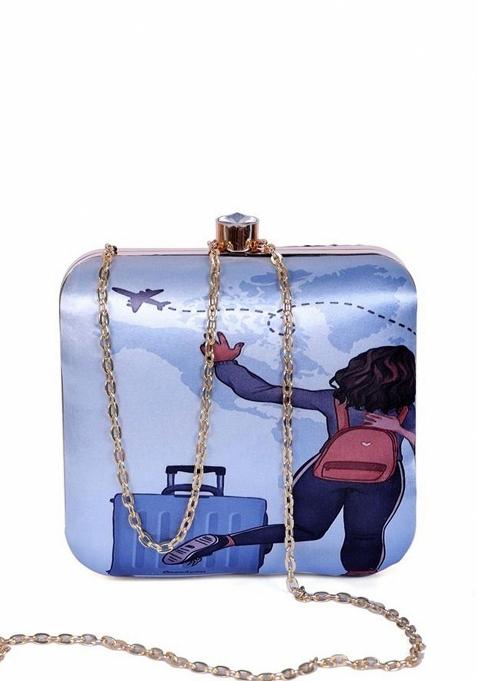 Printed Box Clutch