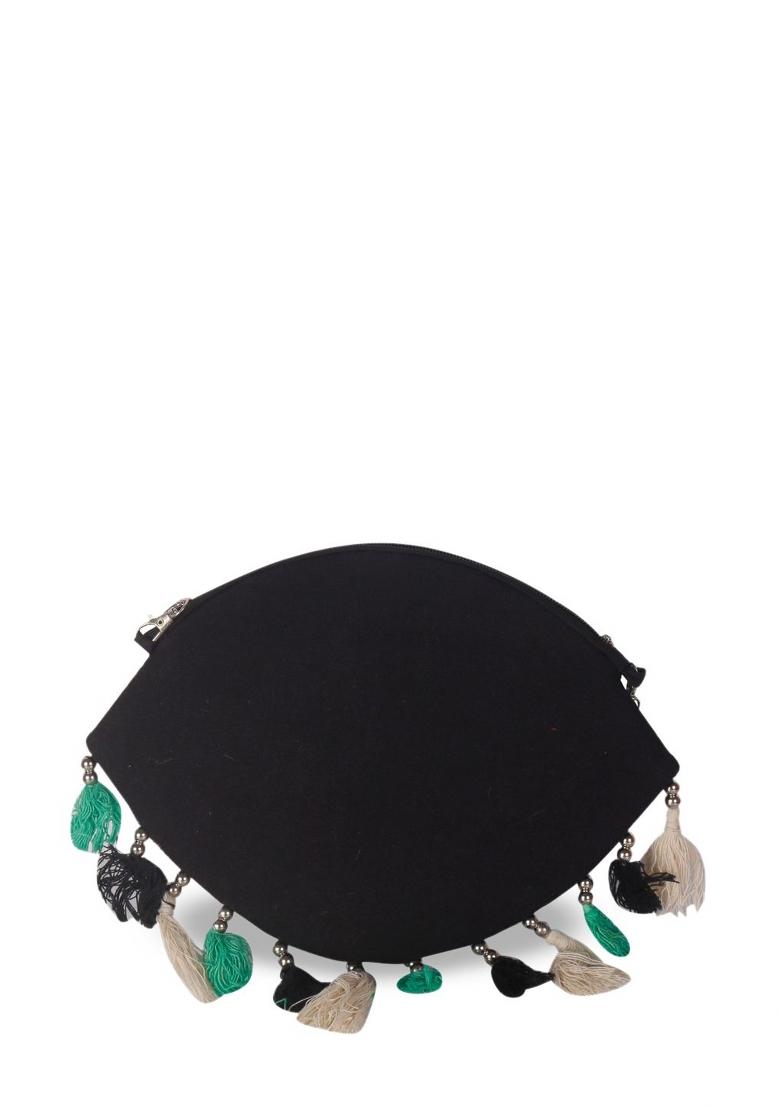 Embellished Structured Clutch Bag