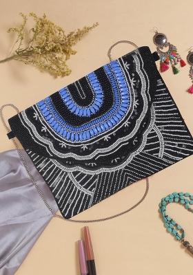 Embellished Structured Clutch Bag