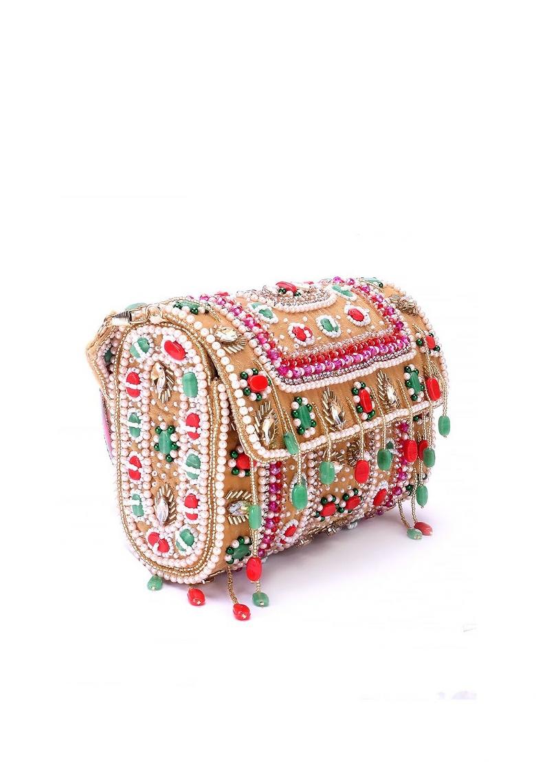 Embroidered Purse Clutch