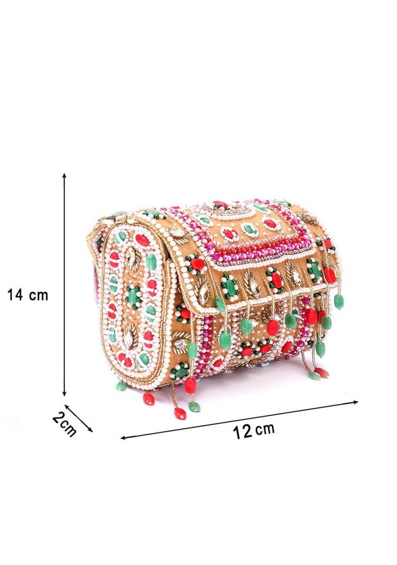 Embroidered Purse Clutch
