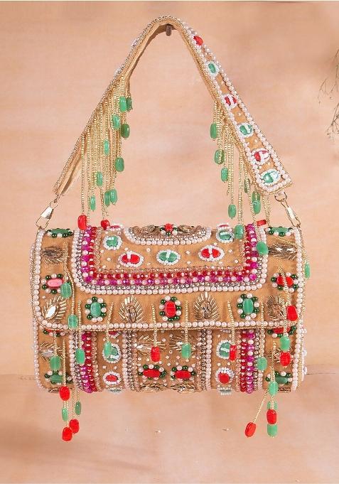 Embroidered Purse Clutch