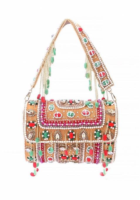 Embroidered Purse Clutch