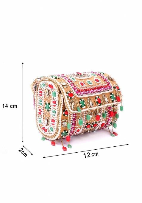 Embroidered Purse Clutch