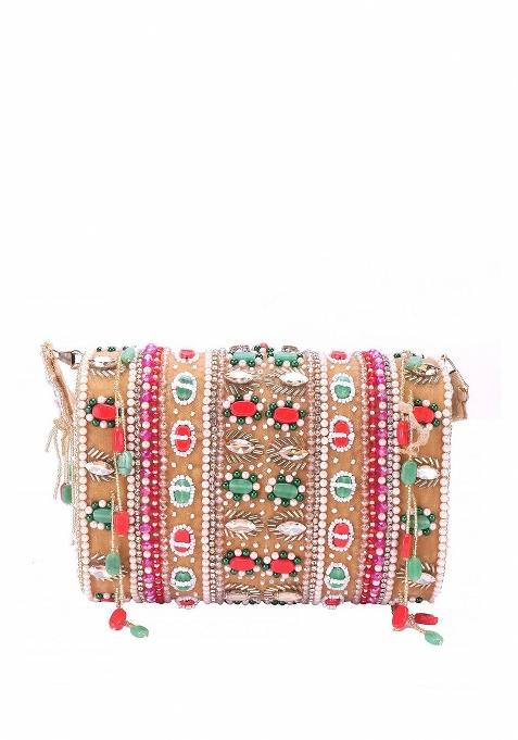 Embroidered Purse Clutch