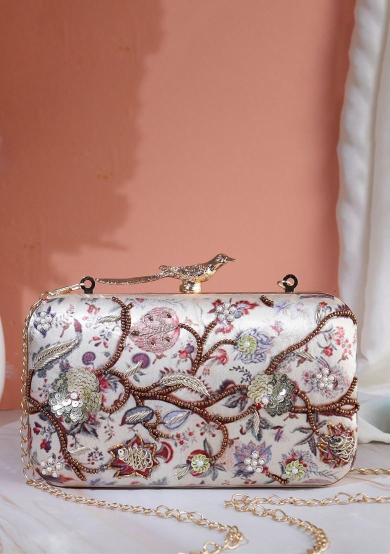Embellished Box Clutch