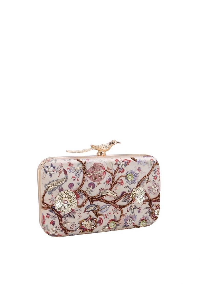 Embellished Box Clutch