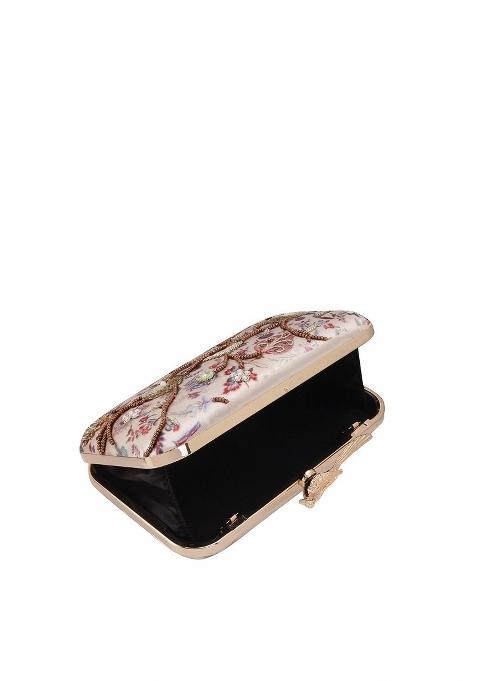 Embellished Box Clutch