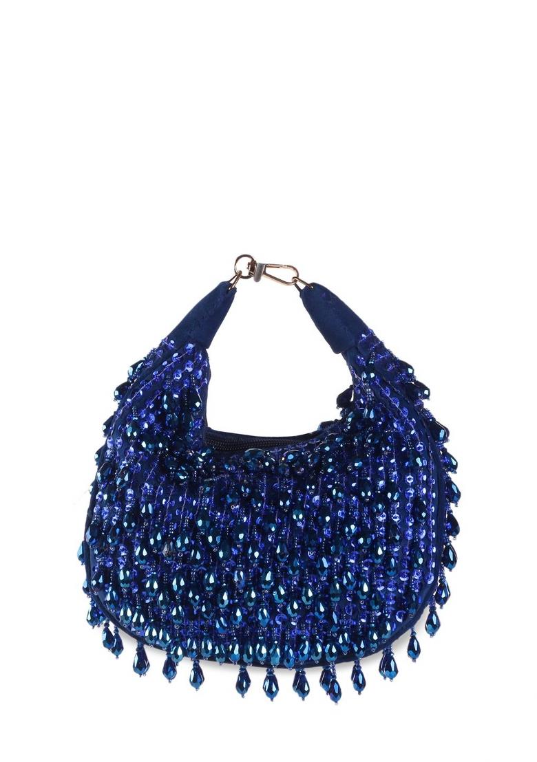 Embellished Structured Clutch Bag