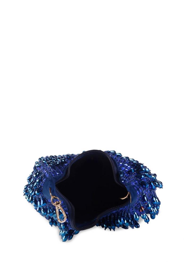 Embellished Structured Clutch Bag