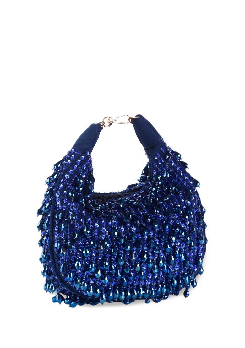 Embellished Structured Clutch Bag