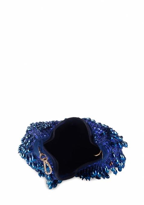 Embellished Structured Clutch Bag