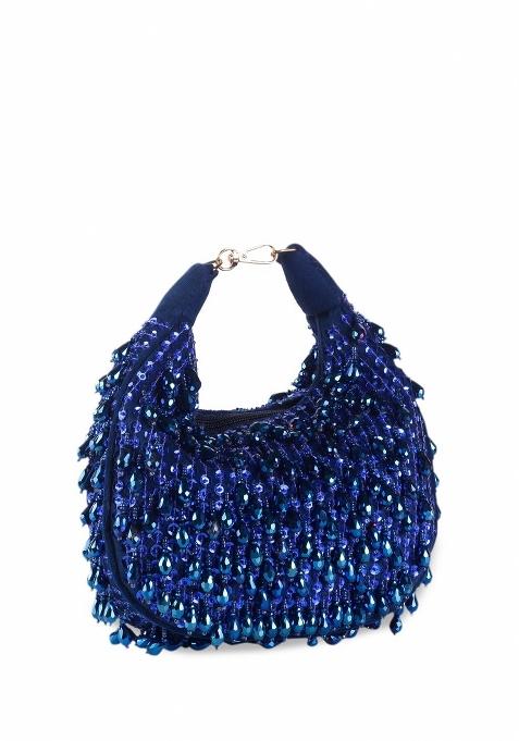 Embellished Structured Clutch Bag