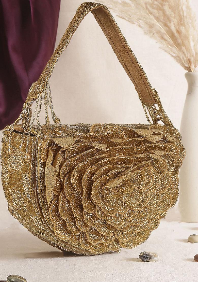 Embellished Half Moon Clutch - Indya