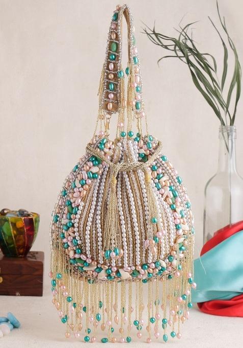 Water Resistant Embellished Potli