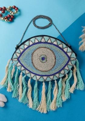 Women Embroidered Fabric Purse Clutch