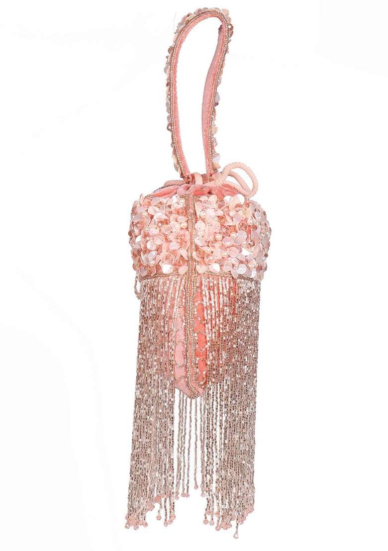 Women Embellished Shopper Clutch Bag - Indya