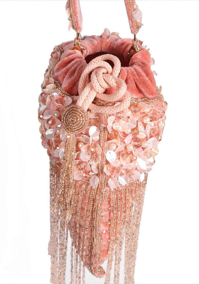 Women Embellished Shopper Clutch Bag - Indya