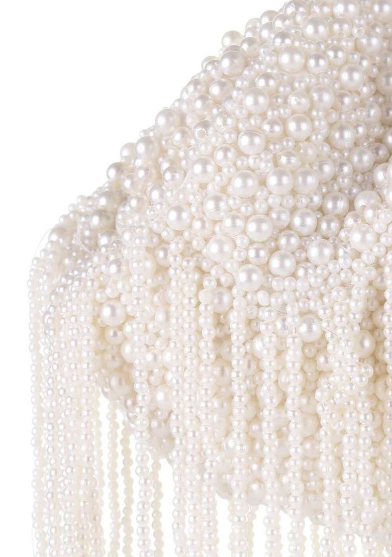 Embellished Tasselled Box Clutch - Indya