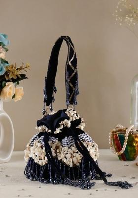 Velvet Embellished Potli