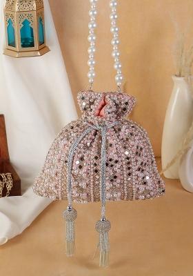 Women Embellished Fabric Potli