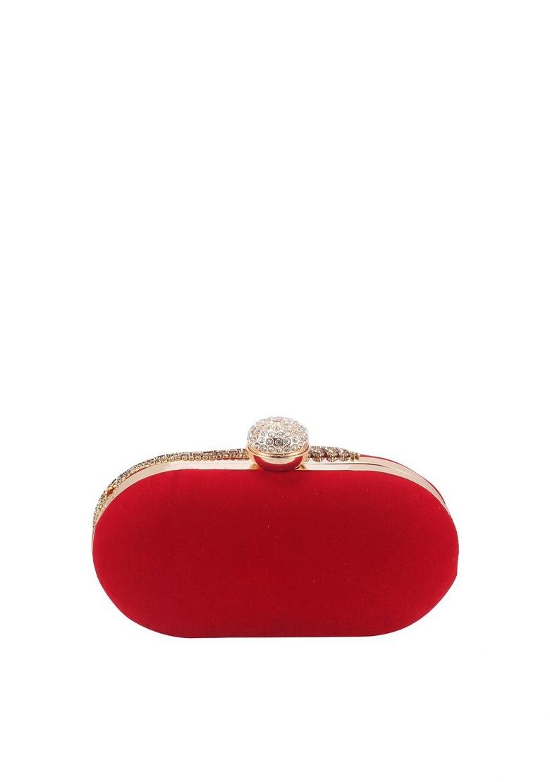 Embellished Box Clutch