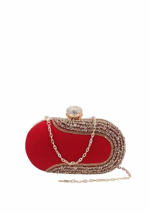 Embellished Box Clutch