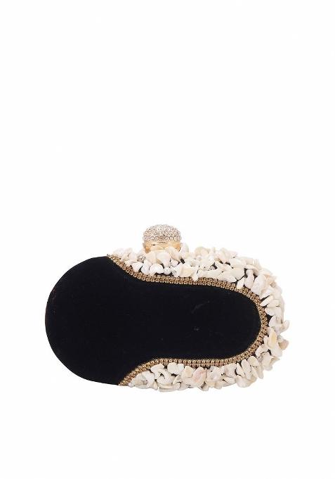 Embellished Box Clutch With Shoulder Strap