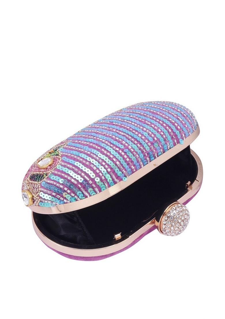 Embellished Box Clutch