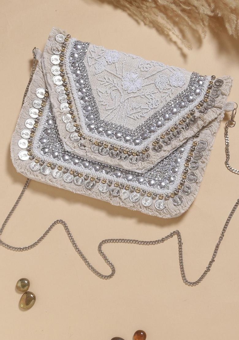 Embellished Envelope Clutch