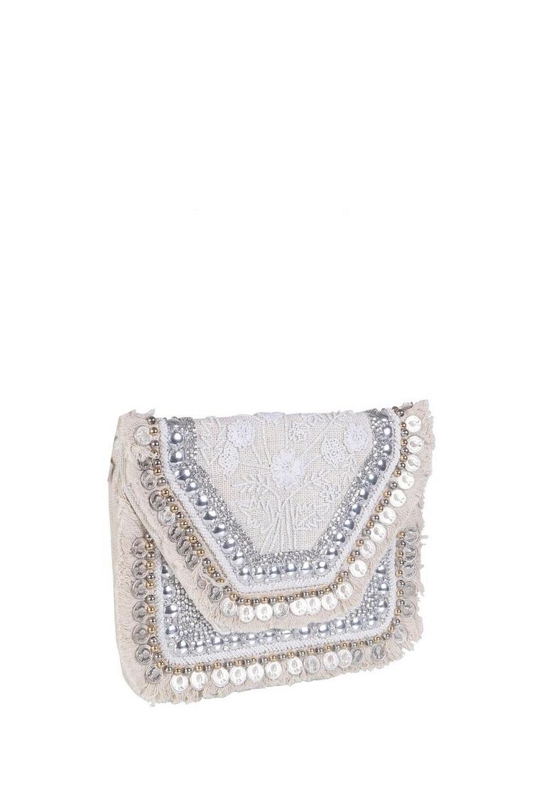 Embellished Envelope Clutch