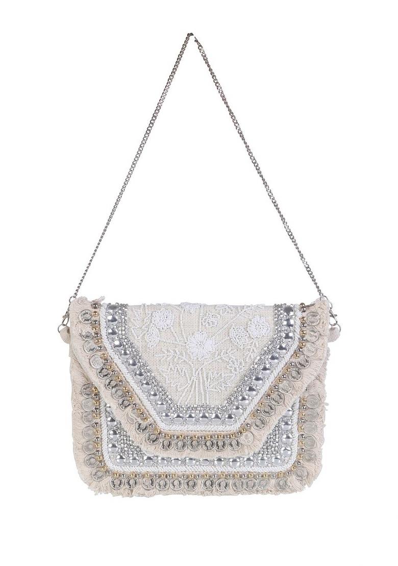 Embellished Envelope Clutch