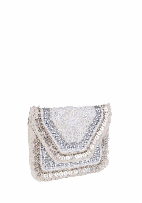 Embellished Envelope Clutch