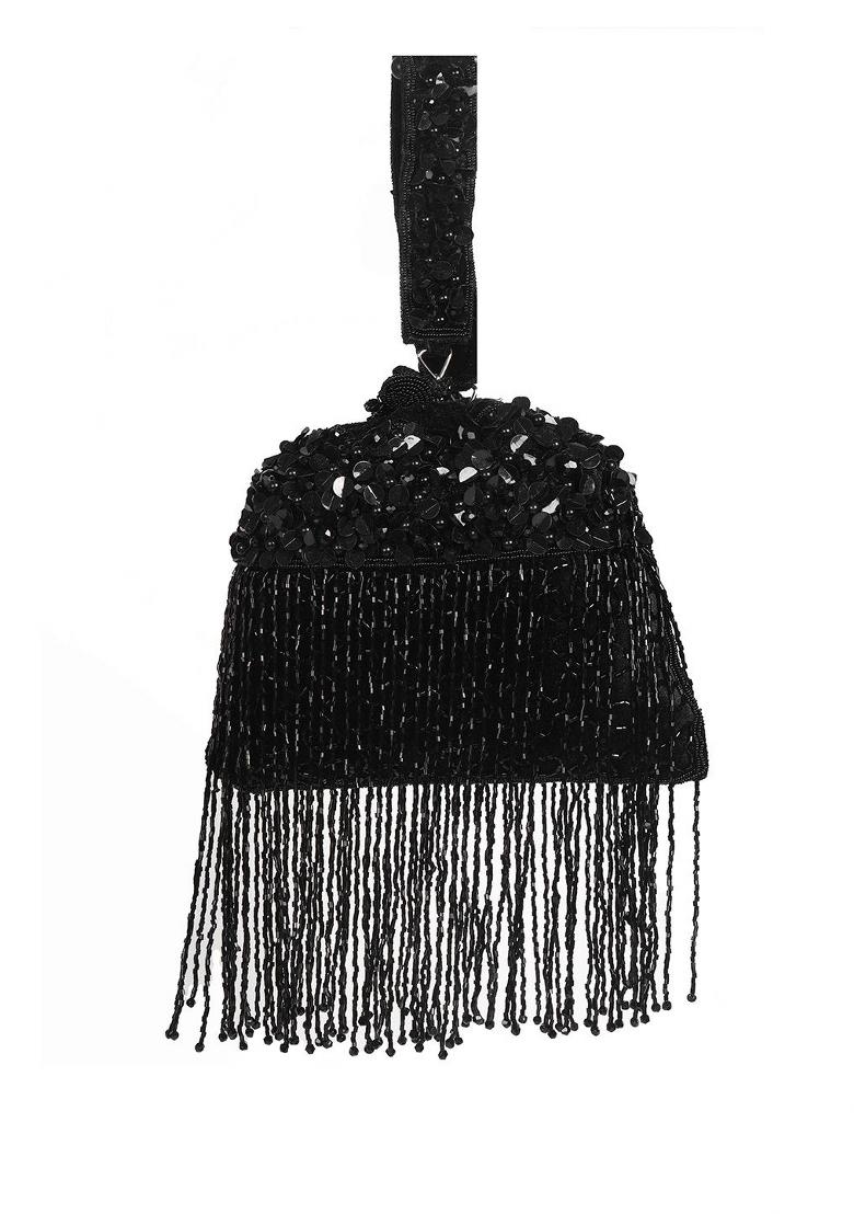 Embellished Structured Clutch Bag