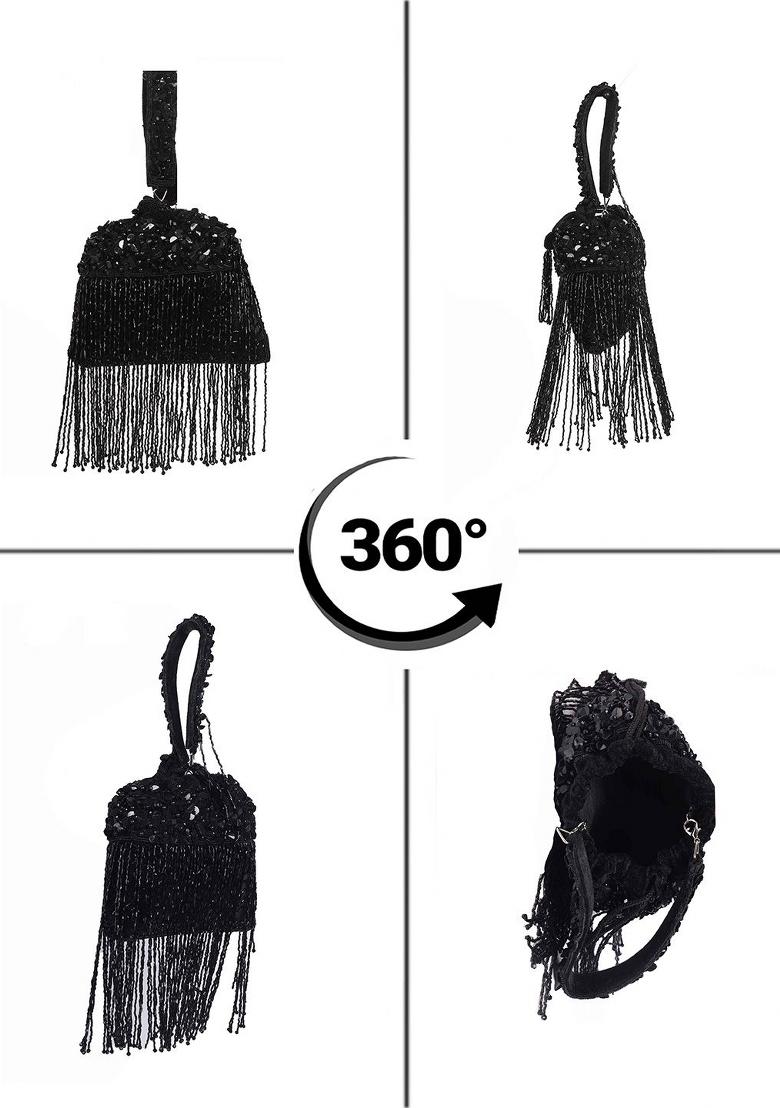 Embellished Structured Clutch Bag