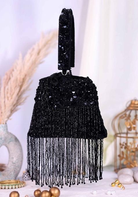 Embellished Structured Clutch Bag