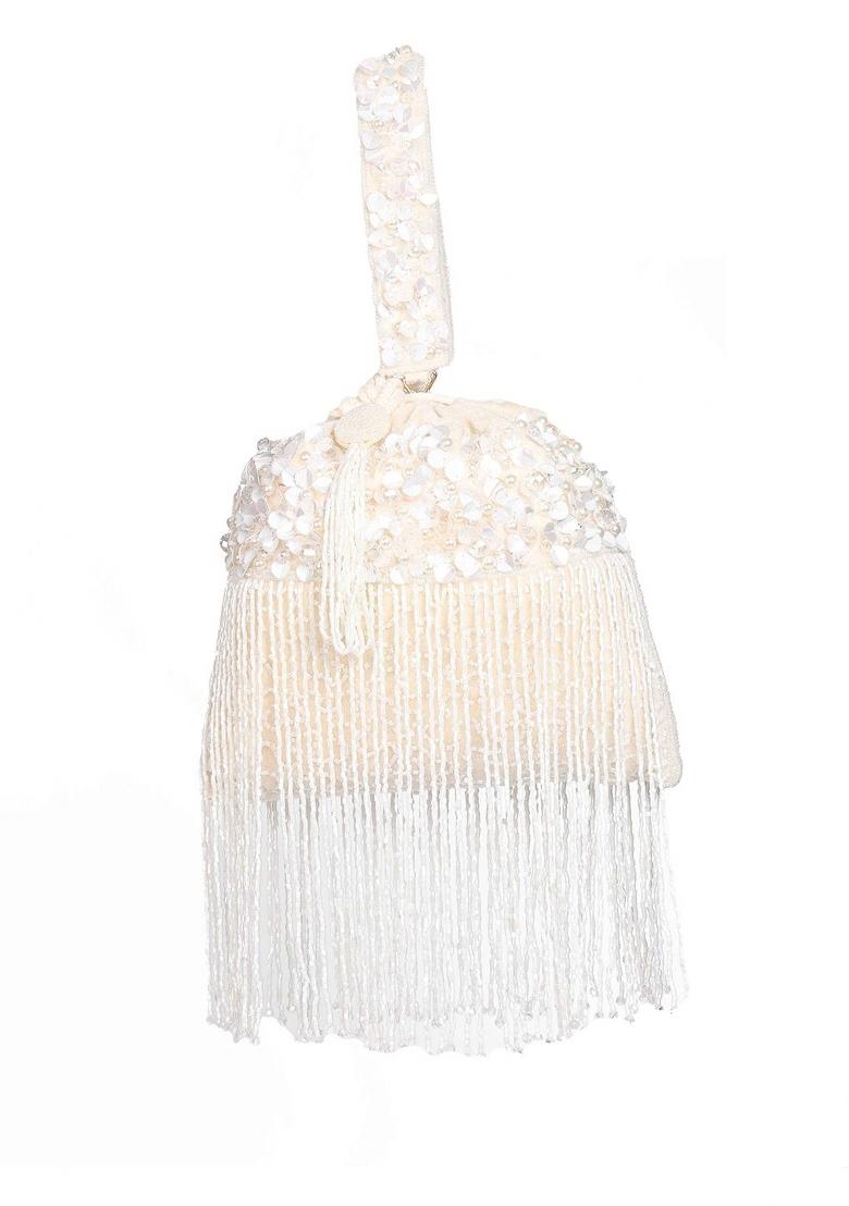 Embellished Structured Clutch Bag